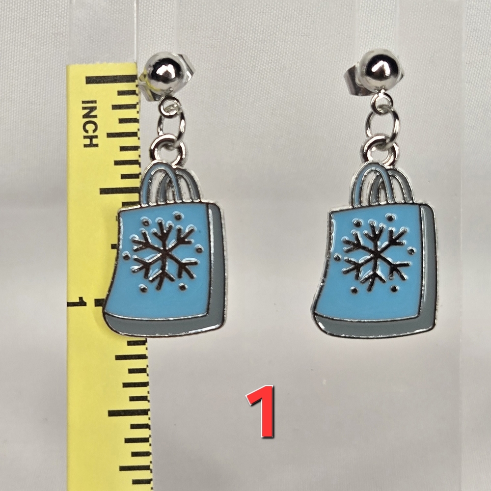 Silver Winter Earrings